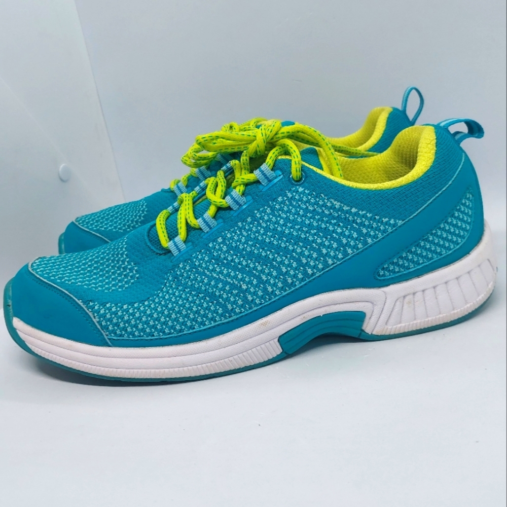 Orthofeet BioFit Women's Turquoise Comfort Orthopedic Walking Shoes 10.5 Medium